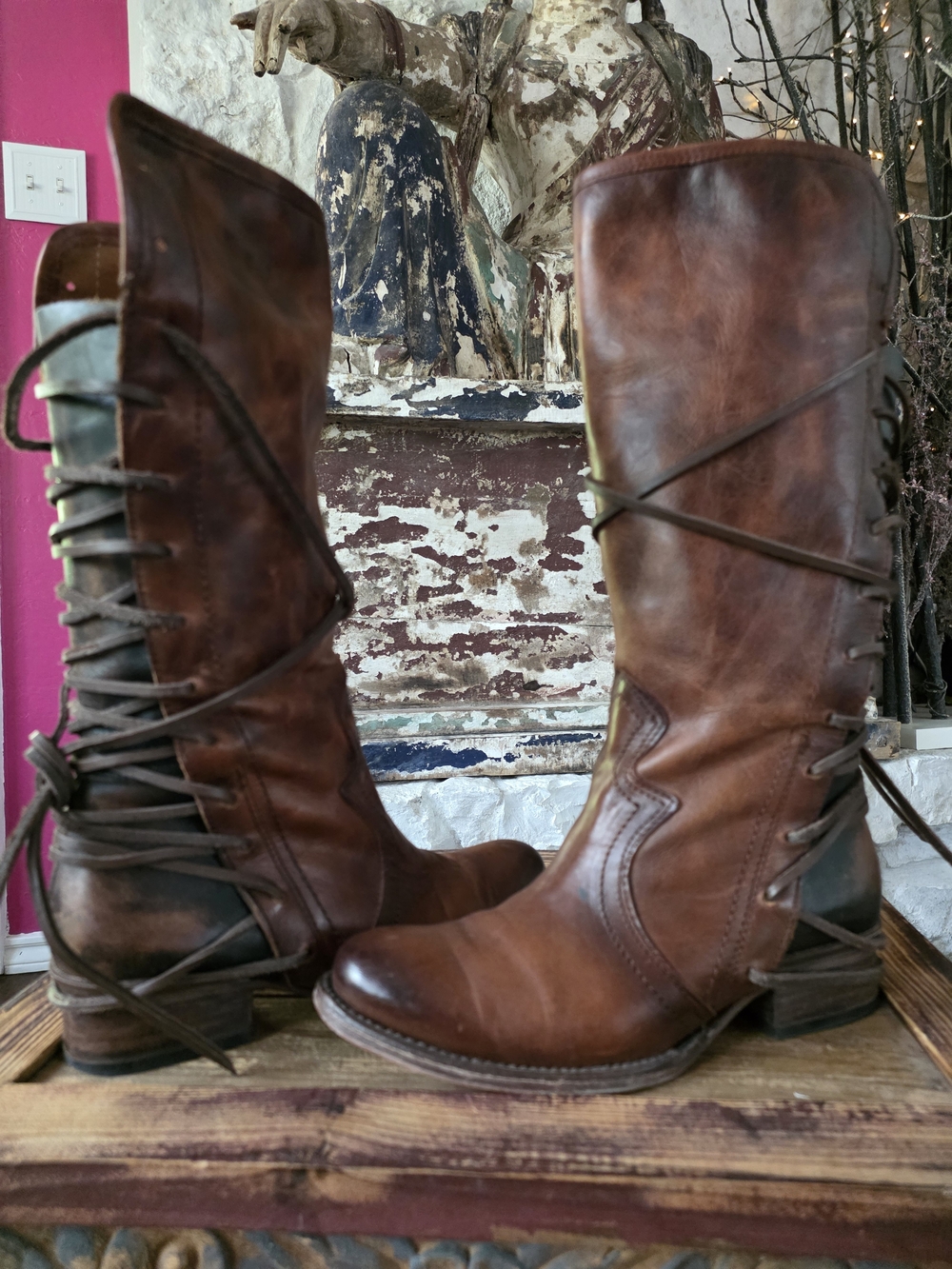 Freebird by Steven Brown Lace-Up Tall Leather Boots - Picture 7 of 11